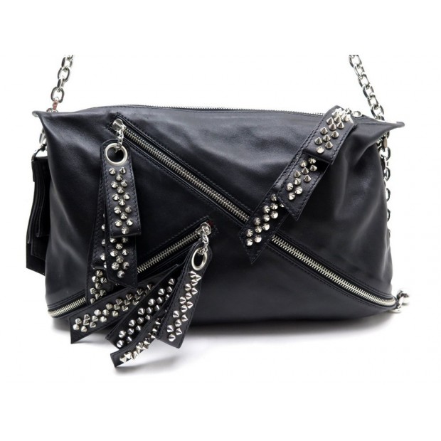 NEUF SAC A MAIN CHRISTIAN LOUBOUTIN TROPHE CLOUTE SPIKE STUDDED NAPPA BAG 1400€