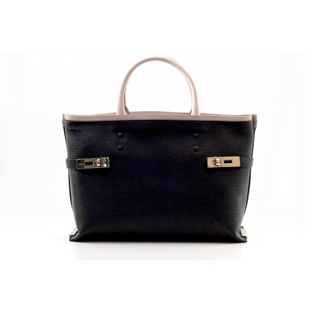 NEUF SAC A MAIN CHLOE CHARLOTTE MEDIUM 3S0241-897 CUIR NOIR LEATHER BAG 2600€