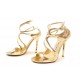  CHAUSSURES ESCARPINS SANDALES JIMMY CHOO 36.5 CUIR DORE 