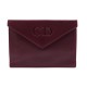 NEUF POCHETTE A MAIN CHRISTIAN DIOR ENVELOPPE CUIR VIOLET CLUTCH LEATHER POUCH