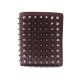 PORTEFEUILLE CHRISTIAN LOUBOUTIN PAROS SPIKE 1165111CM53 BORDEAUX WALLET 400€