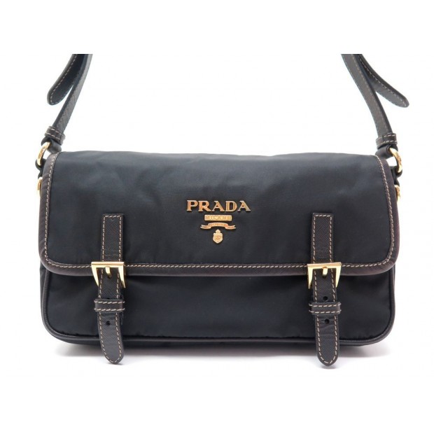 SAC A MAIN PRADA TESSUTO BT0772 TOILE ET CUIR 