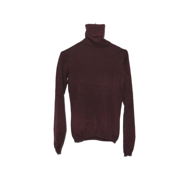 PULL COL ROULE LORO PIANA TAILLE 40 IT 36 FR S CACHEMIRE MARRON CASHEMERE 1050€