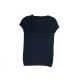 NEUF PULL MANCHES COURTES LORO PIANA T 40 IT 36 FR CACHEMIRE BLEU MARINE 980