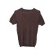 NEUF PULL LORO PIANA MANCHES COURTES 40 IT 36 FR S CACHEMIRE MARRON TOP 980€
