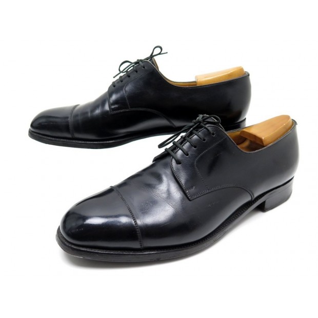 CHAUSSURES JM WESTON 500 8.5E 42.5 DERBYS EN CUIR NOIR + EMBAUCHOIRS SHOES 830€