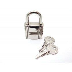 NEUF CADENA HERMES POUR SAC BIRKIN SHOULDER & HAUT A COURROIE ACIER PADLOCK