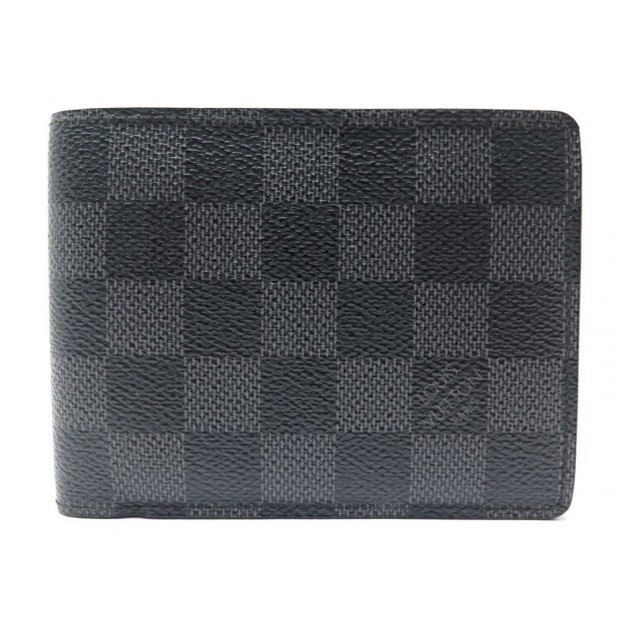 PORTEFEUILLE LOUIS VUITTON N62663 MULTIPLE EN TOILE DAMIER GRAPHITE WALLET 335€