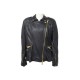 NEUF VESTE BURBERRY BLOUSON PERFECTO T 46 XL EN CUIR NOIR LEATHER JACKET 1700€