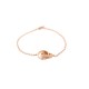 NEUF BRACELET CARTIER LOVE B6027000 CHAINE EN OR ROSE 18CT T 17 PINK GOLD 1570