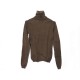 NEUF PULL LORO PIANA COL ROULE 40 IT 36 FR S CACHEMIRE MARRON CASHMERE 1050€