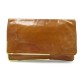 VINTAGE POCHETTE BOTTEGA VENETA 32CM EN CUIR MARRON VERNIS BROWN LEATHER CLUTCH 