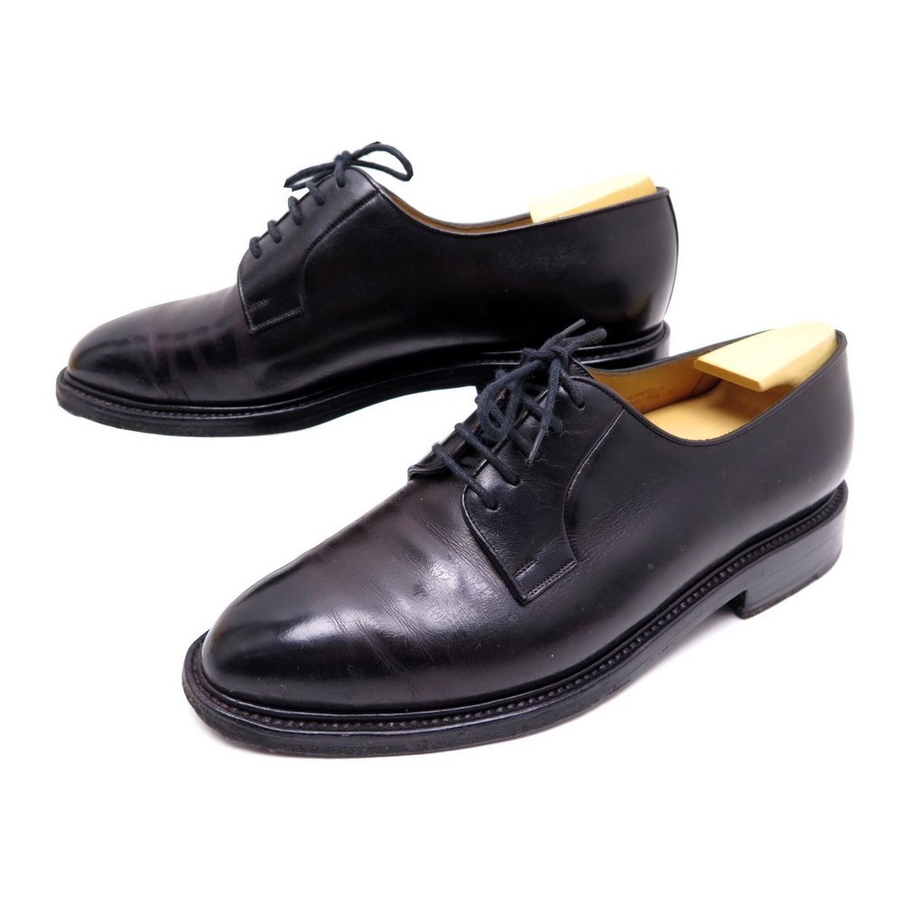 chaussures jm weston 592 derby cuir noir 6d 40