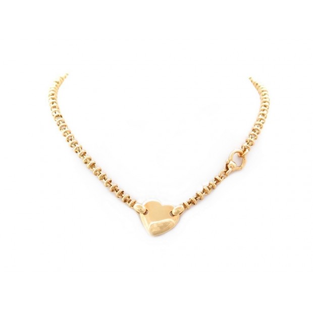 COLLIER POMELLATO COEUR BOMBE EN OR JAUNE 18K 54.4GR YELLOW GOLD NECKLACE HEART