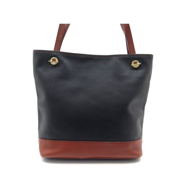 SAC A MAIN BOTTEGA VENETA CABAS 25 CM EN CUIR GRAINE NOIR LEATHER HANDBAG 1550€