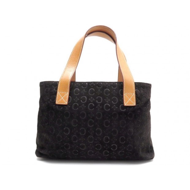 SAC A MAIN CELINE EN DAIM MARRON MONOGRAMME LOGO BROWN SUEDE HANDBAG PURSE 980€