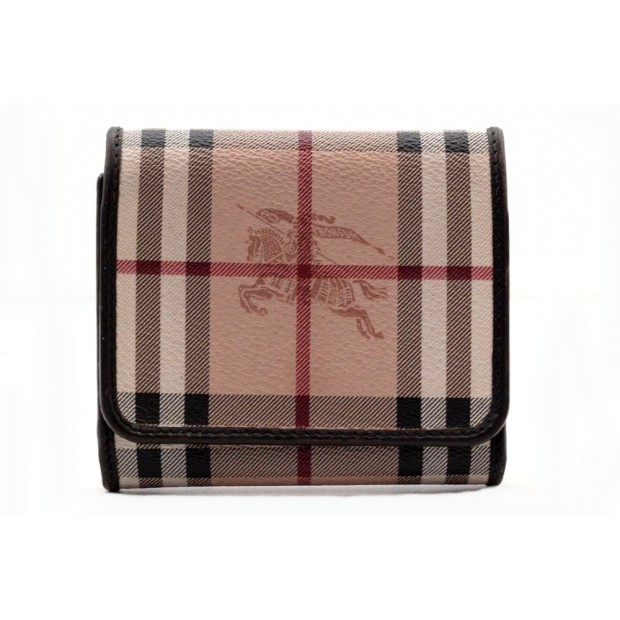 PORTEFEUILLE BURBERRY TOILE TARTAN 