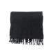 ECHARPE CHRISTIAN DIOR HEDI SLIMANE 135CM EN LAINE D AGNEAU NOIR WOOL SCARF 490