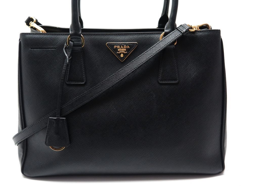 sac a main prada galleria 1ba874 cuir saffiano noir