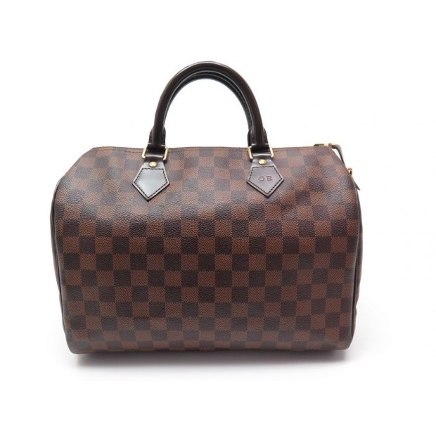 SAC A MAIN LOUIS VUITTON SPEEDY 30 N41364 DAMIER TOILE EBENE BROWN HAND BAG 800€