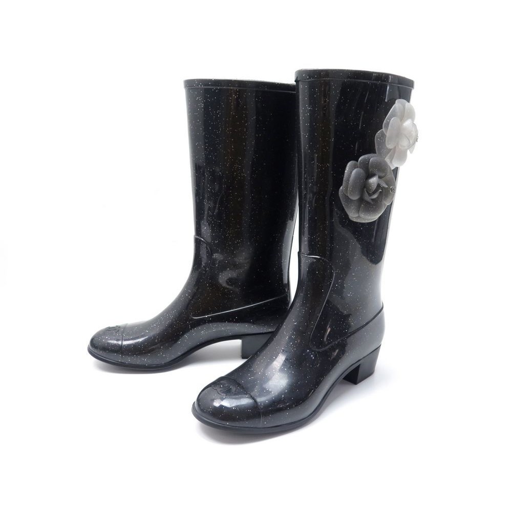 chaussures chanel camelia 38 bottes de puie a talons