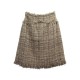 NEUF JUPE CHANEL P39749 TAILLE M 38 EN TWEED MARRON NEW BROWN WOOL SKIRT 2200€