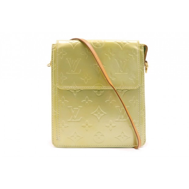 SAC A MAIN LOUIS VUITTON MOTT POCHETTE EN CUIR VERNI MONOGRAM VERT PURSE 900€