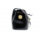 NEUF SAC A MAIN YVES SAINT LAURENT SEAU EN CUIR NOIR BUCKET HANDBAG PURSE 1250€