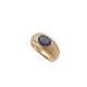 BAGUE BOUCHERON JONC T 57 EN OR JAUNE 18K 10GR PIERRE IOLITE VIOLETTE GOLD RING