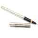 STYLO ROLLERBALL ST DUPONT EN METAL ARGENTE + ECRIN SILVER PLATED PEN 300€