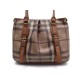 SAC A MAIN BURBERRY SMOKED CHECK NORTHFIELD TOILE MARRON CANVAS HAND BAG 1060€