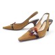 NEUF CHAUSSURES LOUIS VUITTON ESCARPINS 40 EN DAIM CAMEL SUEDE PUMP SHOES 580