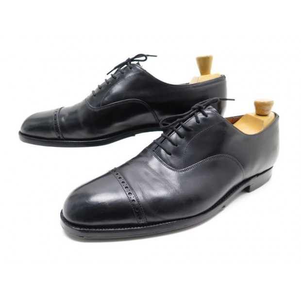 CHAUSSURES CHURCHS BELMONT RICHELIEU 11.5F 45.5 EN CUIR NOIR BLACK SHOES 590