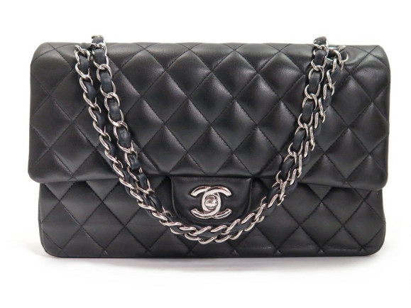 sac a main chanel timeless 26 cm cuir matelasse noir