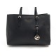 NEUF SAC A MAIN MICHAEL KORS JET SET TRAVEL EN CUIR NOIR LEATHER HAND BAG 279 