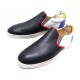 CHAUSSURES CHRISTIAN LOUBOUTIN BASKETS 43.5 CUIR NOIR SNEAKERS SLIPPERS 645€