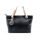 SAC A MAIN MICHAEL KORS JET SET CABAS 40 CM EN CUIR NOIR HAND BAG PURSE 275€