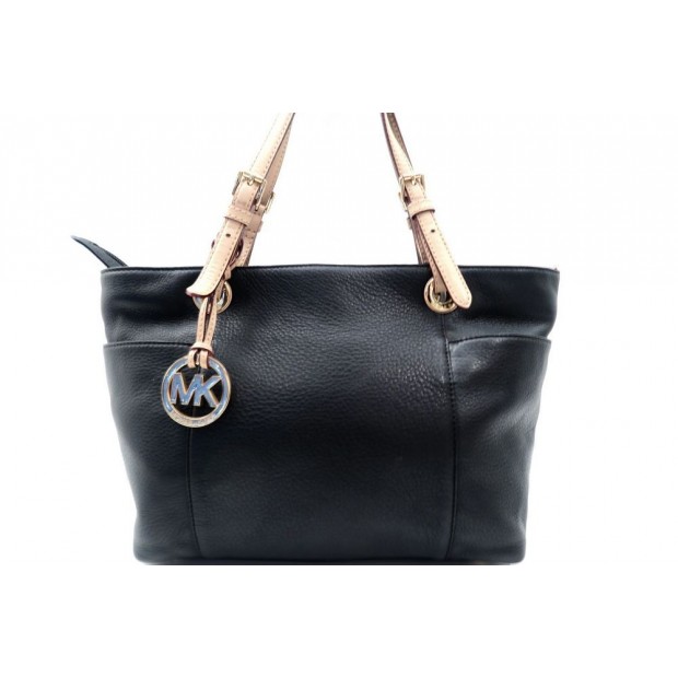  SAC A MAIN MICHAEL KORS JET SET CUIR NOIR 