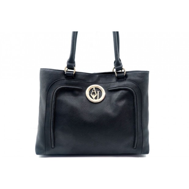 SAC A MAIN ARMANI JEANS 103723 CUIR NOIR 