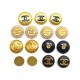 LOT DE 15 BOUTONS CHANEL LOGO CC POUR VESTE MANTEAU BLOUSON SET OF BUTTONS COAT