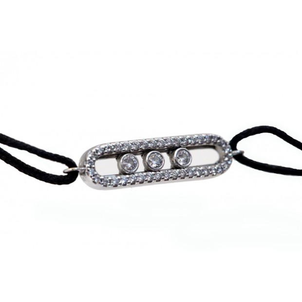 BRACELET MESSIKA MINI MOVE CORDON OR BLANC ET DIAMANT 