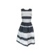 NEUF ROBE PAUL SMITH TAILLE 42 L POLYESTER NOIR ET BLANC BALCK WHITE DRESS 365