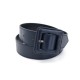 CEINTURE YVESS SAINT LAURENT 3 566 EN CUIR BLEU MARINE BLUE LEATHER BELT 345