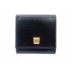 NEUF PORTEFEUILLE CHRISTIAN DIOR PORTE CARTES EN CUIR NOIR WALLET BILLFOLD 300€