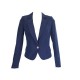 VESTE YVES SAINT LAURENT T 36 S BLEU EN SOIE SAUVAGE & COTON BLUE JACKET 1890