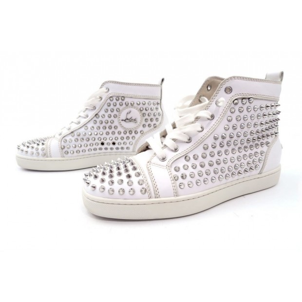 NEUF CHAUSSURES CHRISTIAN LOUBOUTIN SNEAKERS SPIKE 40.5 