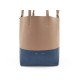 SAC A MAIN CELINE CABAS PM EN CUIR GRAINE BLEU ET BEIGE LEATHER HAND BAG 890