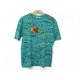 TSHIRT HERMES MOTIF POISSONS COTON TURQUOISE