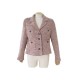 VINTAGE TAILLEUR VESTE CHANEL BOUTIQUE EN TWEED VIOLET 40 M PURPLE JACKET 4200