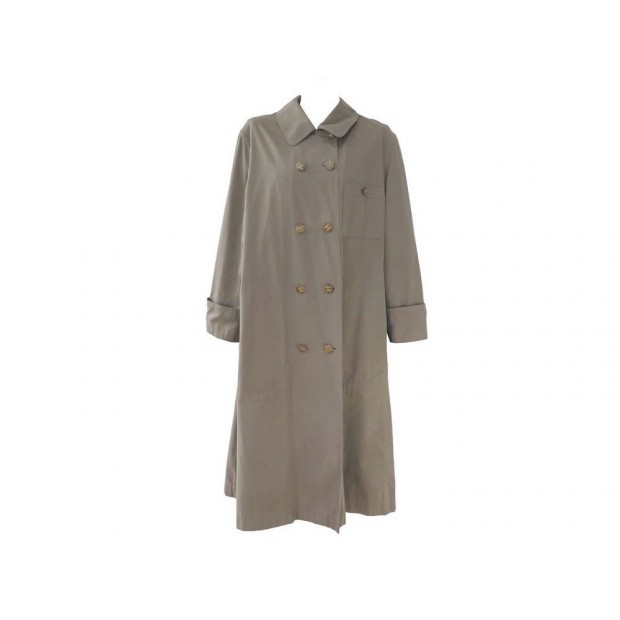 VINTAGE MANTEAU CHANEL P02408 TRENCH TAILLE 40 M COTON TAUPE COTTON COAT 3500